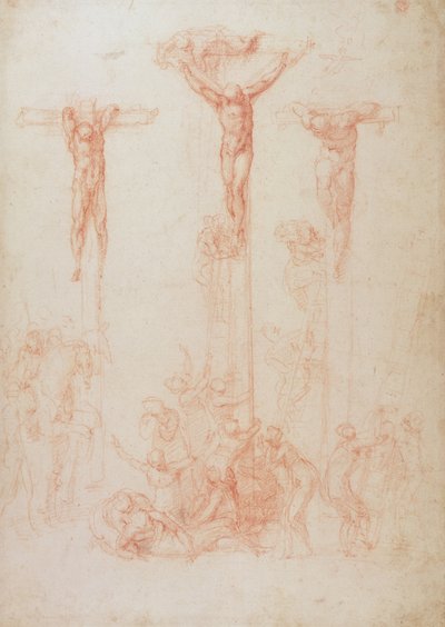 Studio di tre croci da Michelangelo Buonarroti